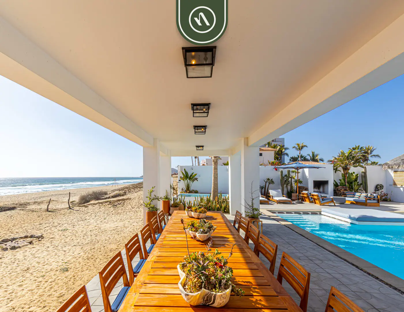 Oceanfront 10 BR Villa with Pool - Jacuzzi - Beach