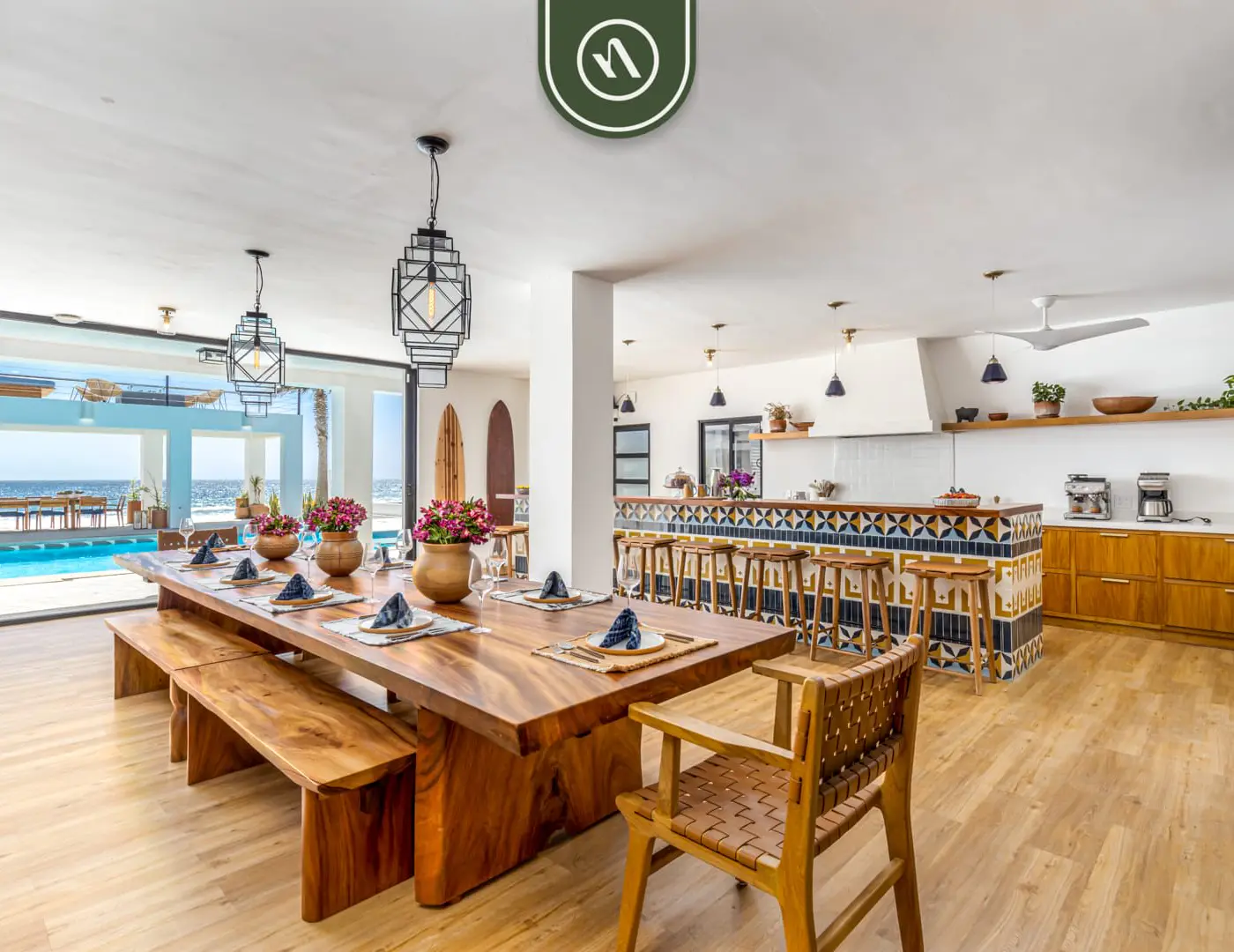 Oceanfront 10 BR Villa with Pool - Jacuzzi - Beach