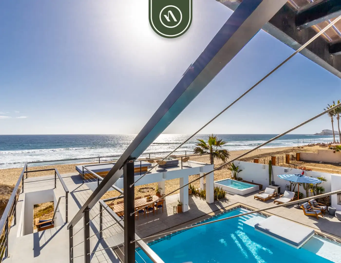 Oceanfront 10 BR Villa with Pool - Jacuzzi - Beach