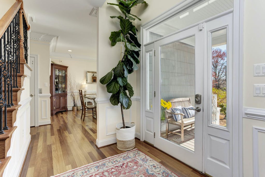 This thoughtfully styled home overlooks the Bay and is perfect for your Annapolis escape.