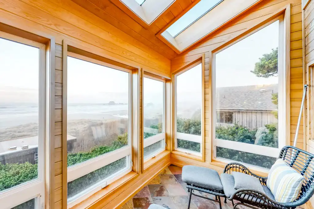 Dog-friendly home with ocean views, high-speed WiFi, and wood-burning fireplace
