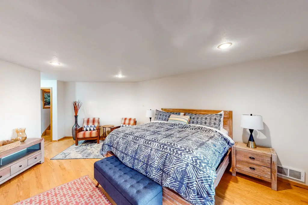 Dog-friendly home with ocean views, high-speed WiFi, and wood-burning fireplace