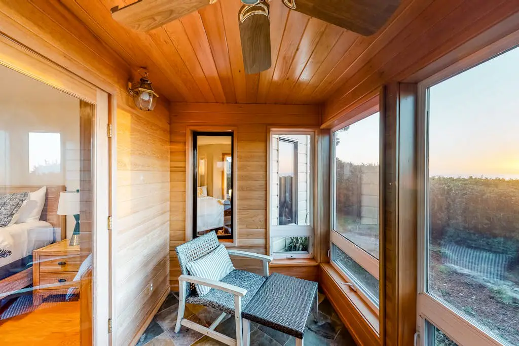 Dog-friendly home with ocean views, high-speed WiFi, and wood-burning fireplace