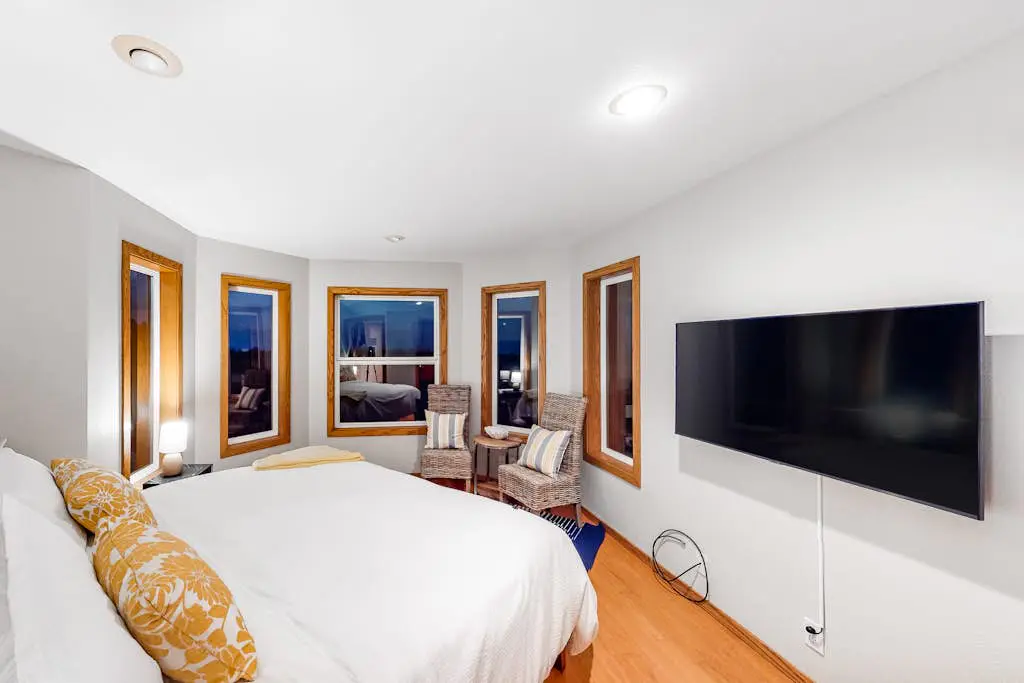 Dog-friendly home with ocean views, high-speed WiFi, and wood-burning fireplace