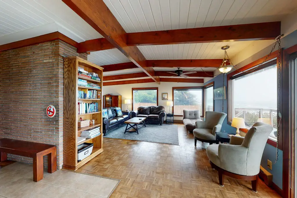 Dog-Friendly, Oceanfront Home with a Private Hot Tub, Firepit, & Free WiFi