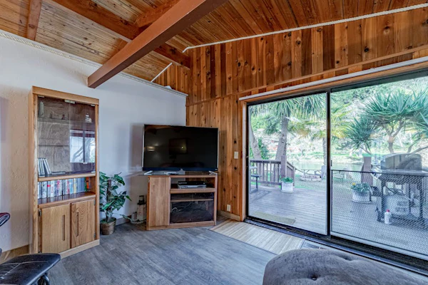 Riverfront Home near the Ocean with Private Hot Tub, Firepit, WiFi - 2 Dogs OK