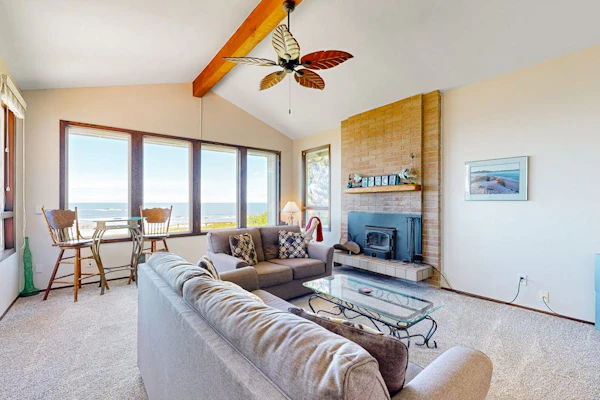 Dog-Friendly Coastal Gem w/ Beach Access, Ocean Views, Private Hot Tub & More