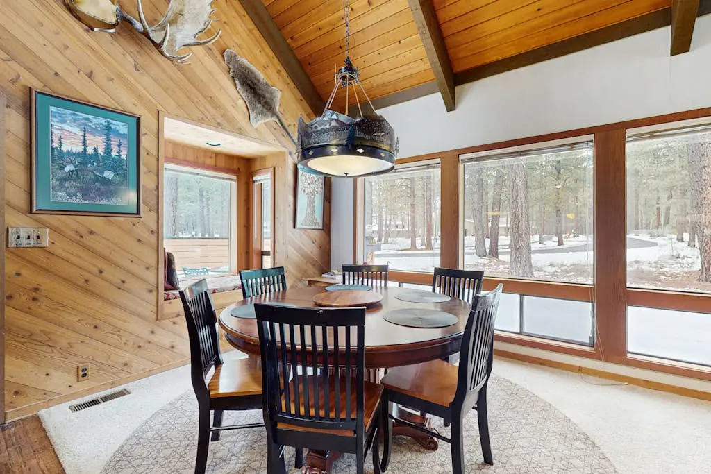 Rustic-chic home with patio, pools, hot tubs, & fitness center