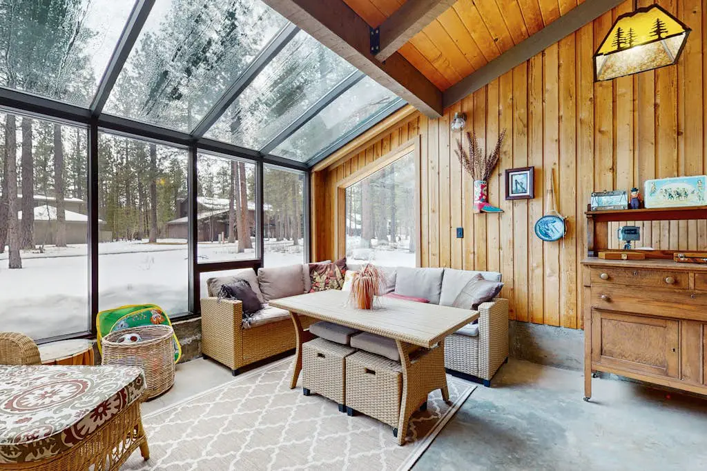 Rustic-chic home with patio, pools, hot tubs, & fitness center