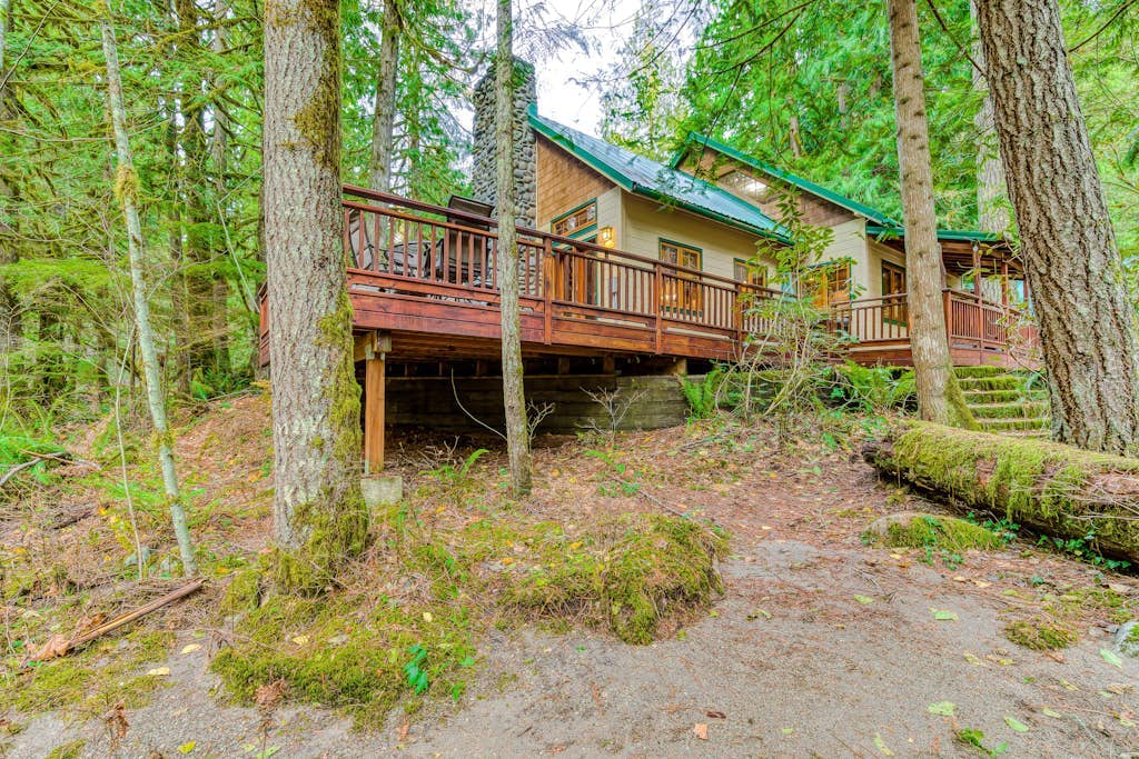Historic Waterfront Cabin with Hot Tub & Salmon River Access - Dog-Friendly