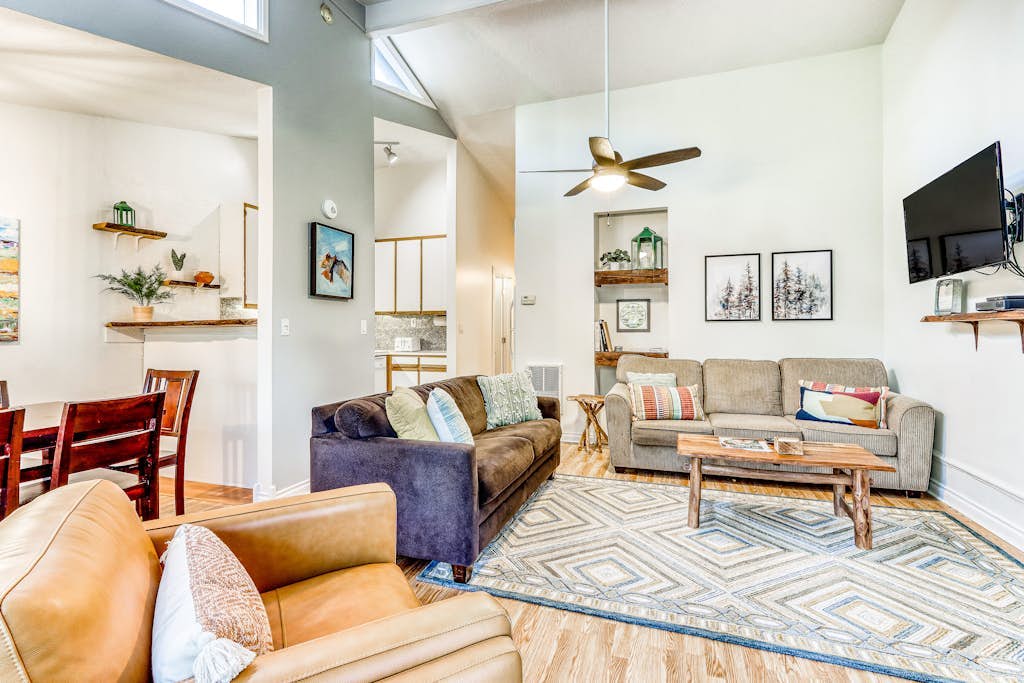 Dog-Friendly Condo Steps from the Village with Balcony, WiFi & Gas Fireplace