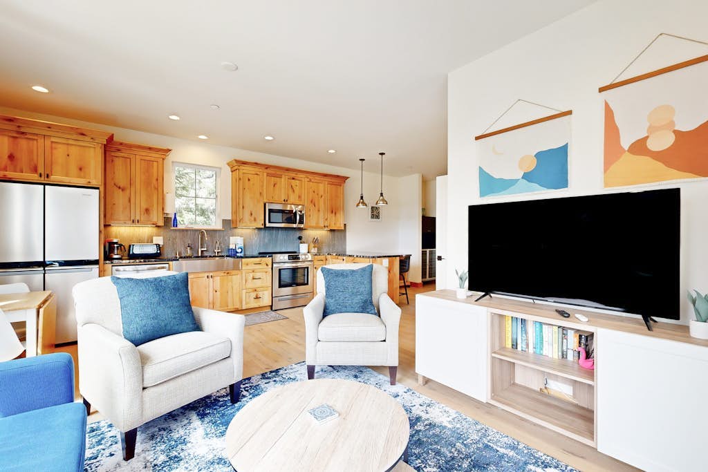 Quaint second floor home one mile from the ocean; with full kitchen & W/D