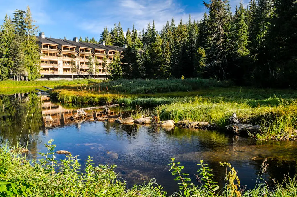 Luxury mountain home withshared pool & hot tub, patio, balcony views, & free WiFi