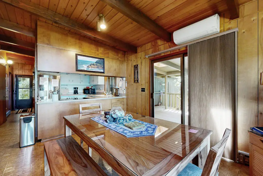 Unique lakefront cabin near the dunes with a private dock & fireplace