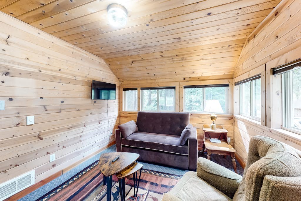Classic Cabin w/ Gas Fireplace & Large Yard - Walk to the Lake, Dogs Welcome