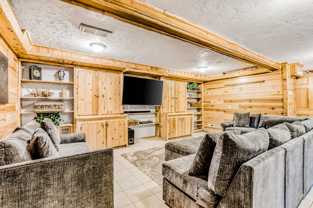 Dog-friendly creekside home with entertainment barn, private hot tub & firepit
