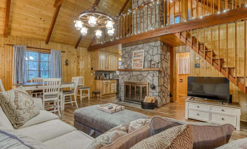 Charming, riverfront cabin with fireplace - dog-friendly