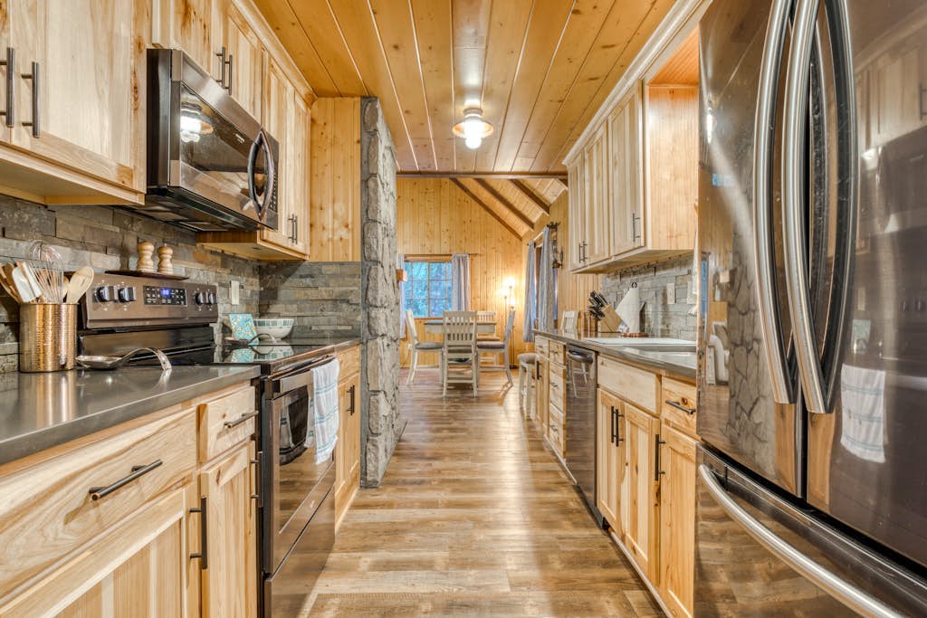 Charming, riverfront cabin with fireplace - dog-friendly