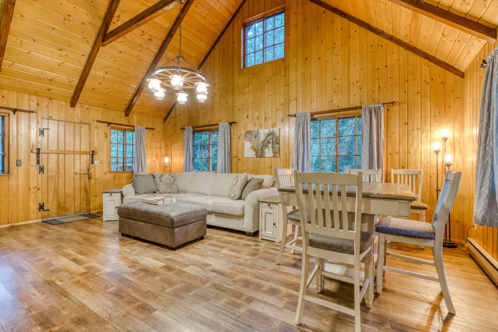 Charming, riverfront cabin with fireplace - dog-friendly