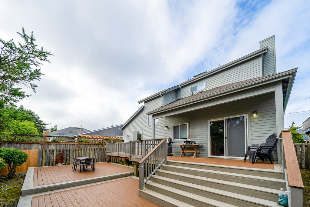 Dog-friendly home by the beach w/ partial ocean views, free WiFi, & a fireplace