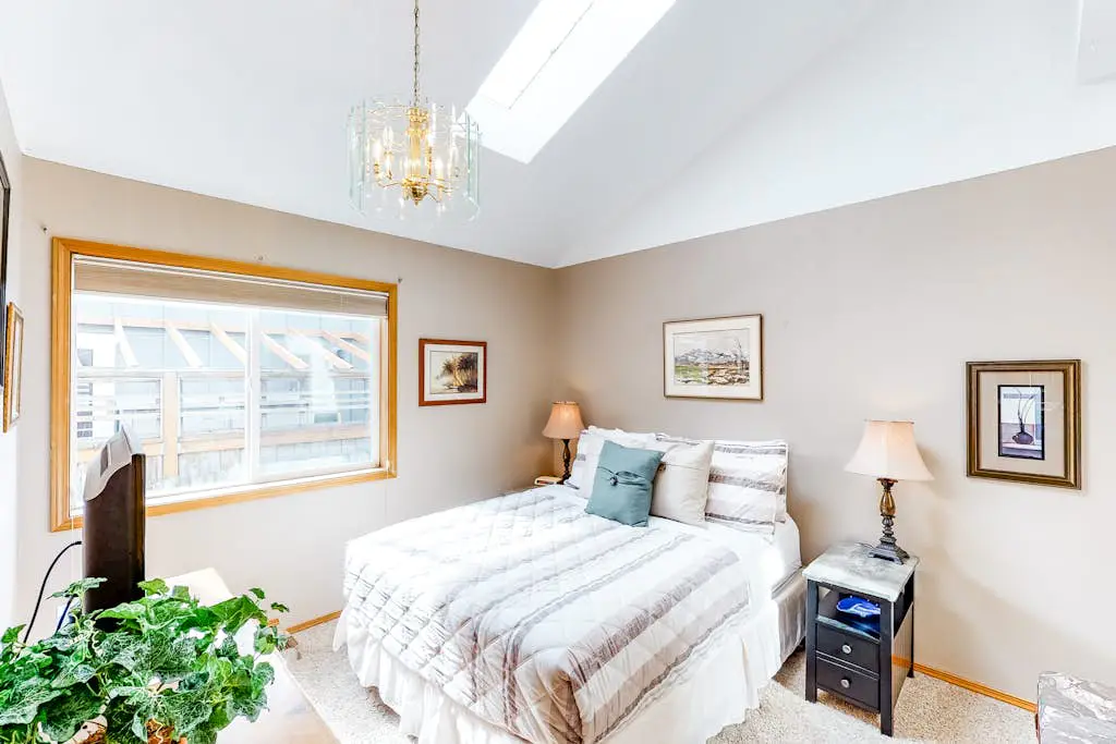 Dog-friendly home by the beach w/ partial ocean views, free WiFi, & a fireplace