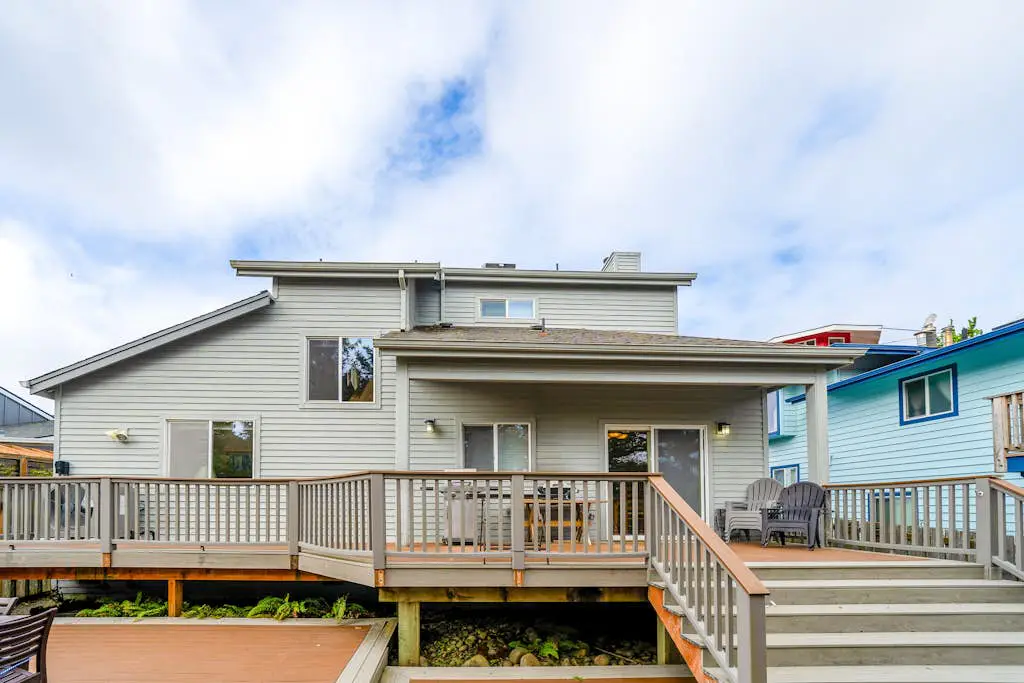Dog-friendly home by the beach w/ partial ocean views, free WiFi, & a fireplace