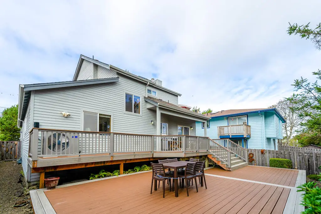 Dog-friendly home by the beach w/ partial ocean views, free WiFi, & a fireplace