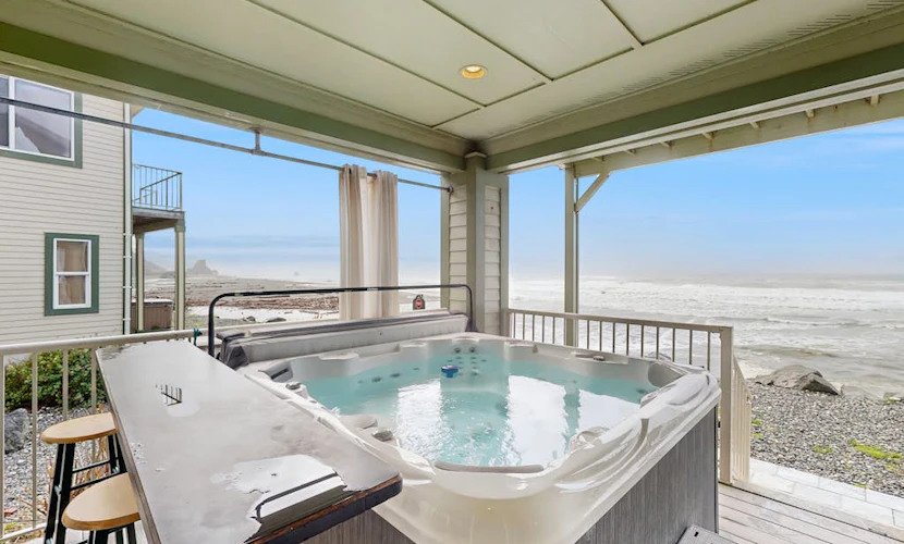 Dog-Friendly Oceanfront Home with Private Hot Tub and Unbeatable Views