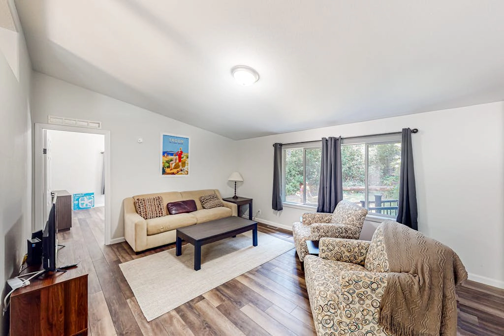 Dog-friendly house near golf & beach access with firepit, grill, & pellet stove