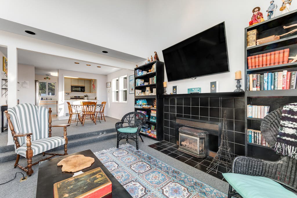 Family-Friendly, Oceanfront Home with Free WiFi, Gas Fireplace, & Private W/D