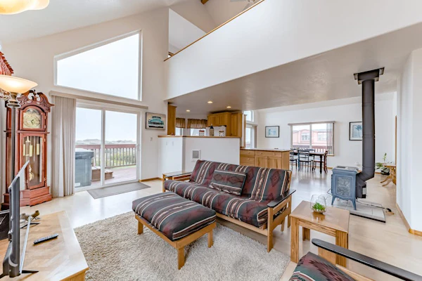 Exquisite home with spectacular views, deck, gas fireplace & game room