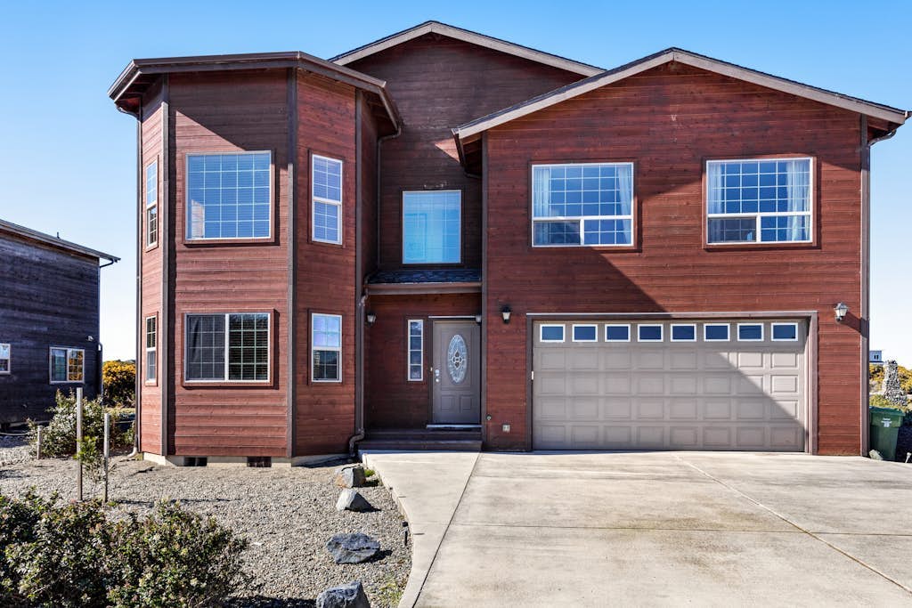 Spacious home only 1 block from beach & across the street from horseback riding