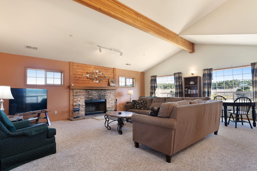 Spacious home only 1 block from beach & across the street from horseback riding
