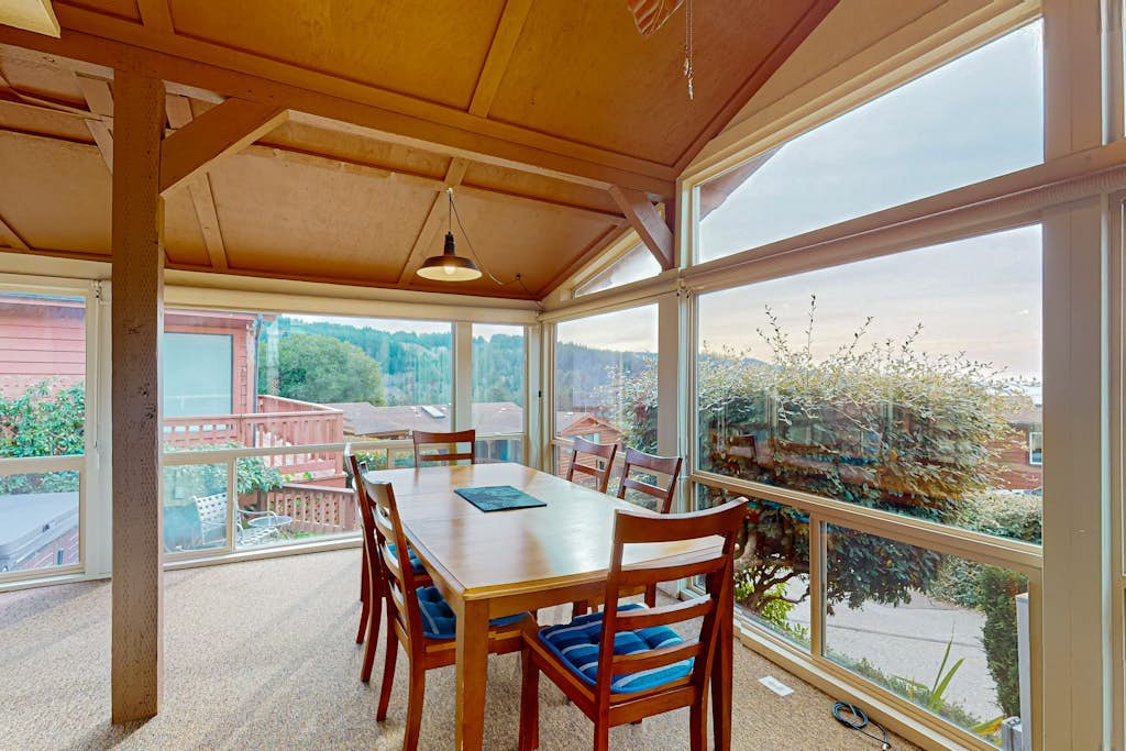 Oceanfront home with private hot tub, walls of glass & spectacular view