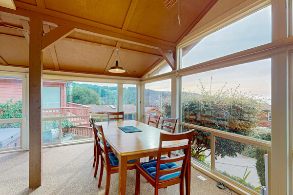 Oceanfront home with private hot tub, walls of glass & spectacular view