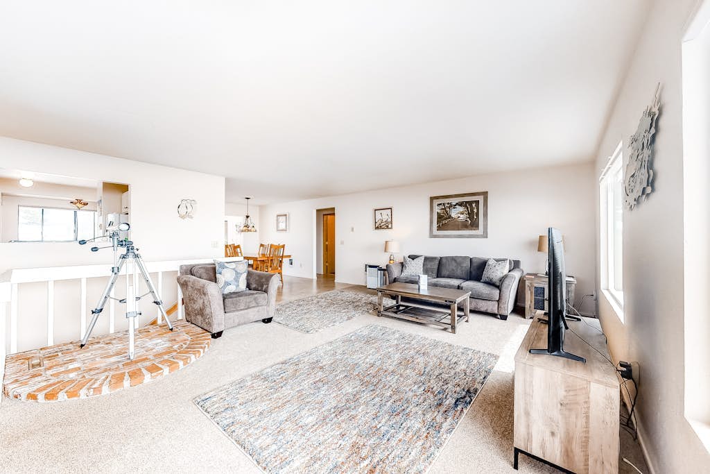 Enjoy sweeping ocean views as you cook & walk to the beach