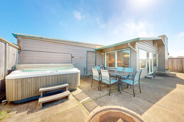 Dog-friendly oceanfront beach home w/ private hot tub and stunning ocean views