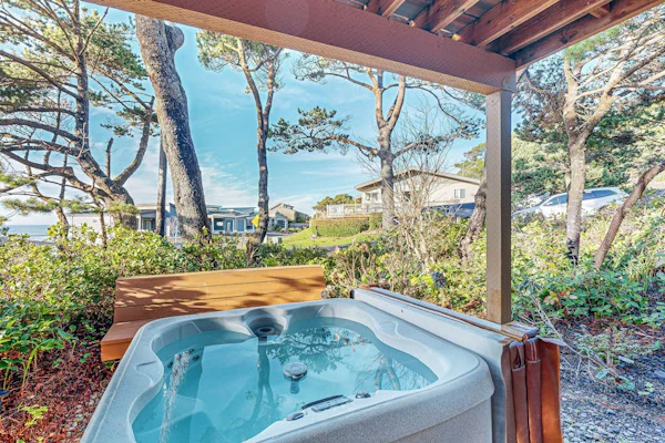 Sunny Home with Beautiful Ocean Views, WiFi, & Private Hot Tub