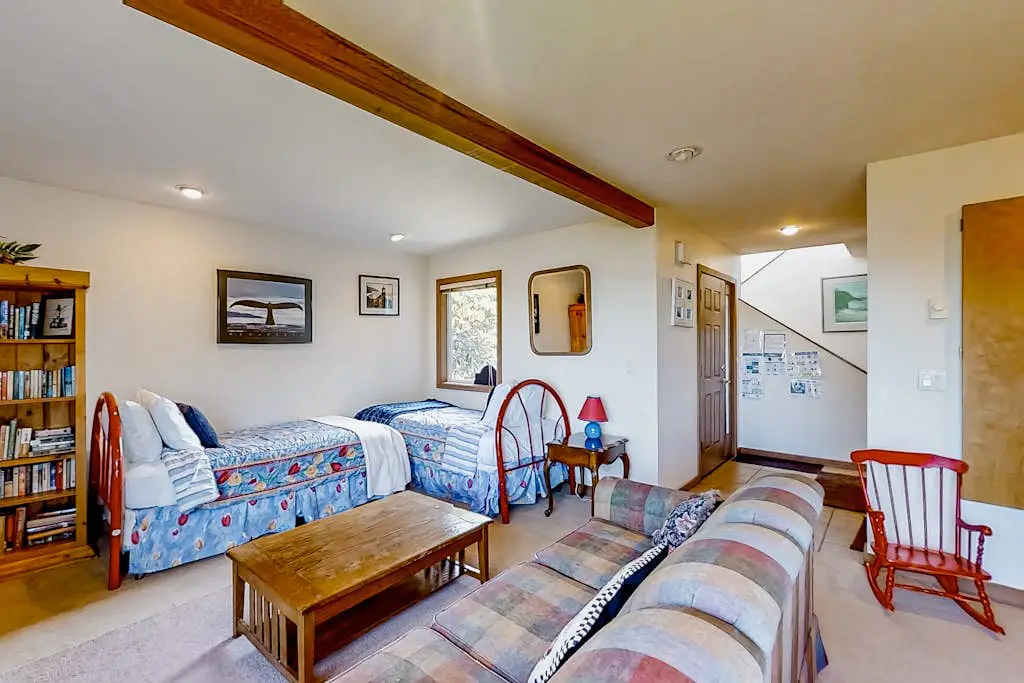 Spacious oceanfront home with free WiFi, and wrap-around deck