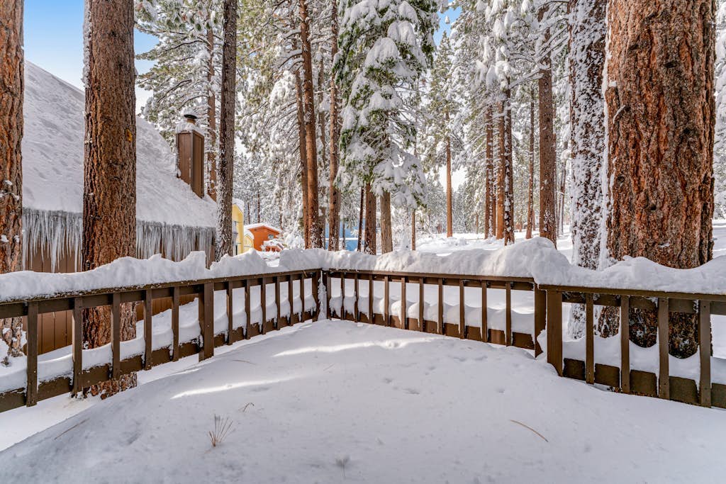 Golf front-view cabin with wood stove & forest views - close to activities