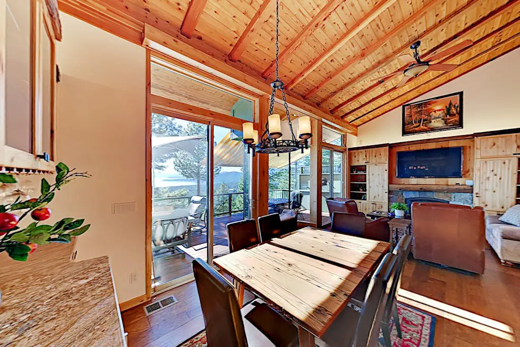 Custom, luxe condo with panoramic lake & mountain views & fireplaces