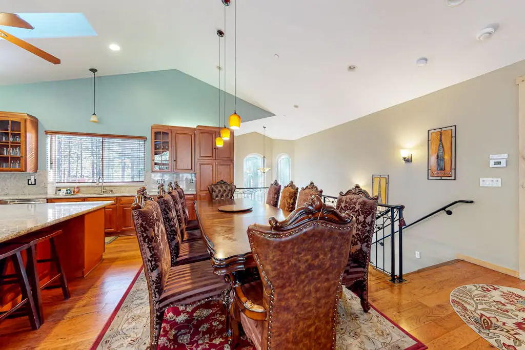 Dog-friendly home near lake with hot tub, pool table, fireplace, & W&D