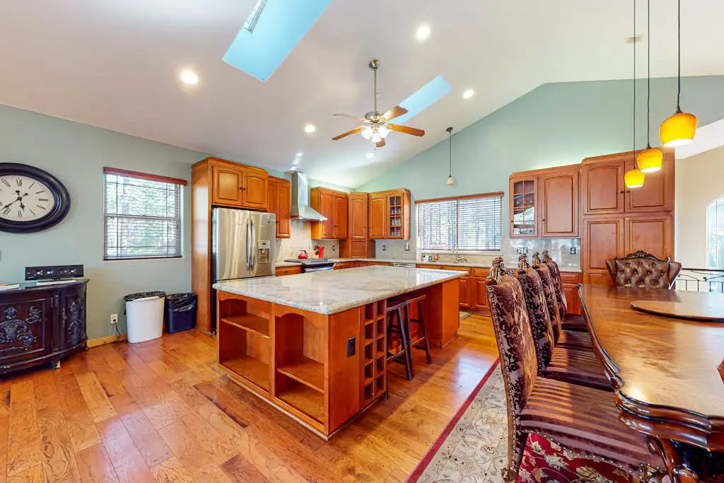 Dog-friendly home near lake with hot tub, pool table, fireplace, & W&D