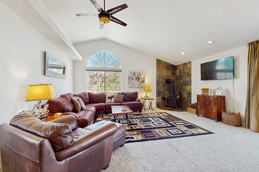 Experience the best of South Lake Tahoe at this charming house located at 1399 Mt Olympia Circle. Enjoy stunning mountain views and easy access to outdoor adventures like hiking, cycling, and rock climbing. This family-friendly holiday home features 3 bedrooms, 2 bathrooms, a fully equipped kitchen, and cozy indoor fireplace. With amenities like free parking, Wi-Fi, and a convenient location near shops and attractions, your perfect Tahoe getaway awaits.