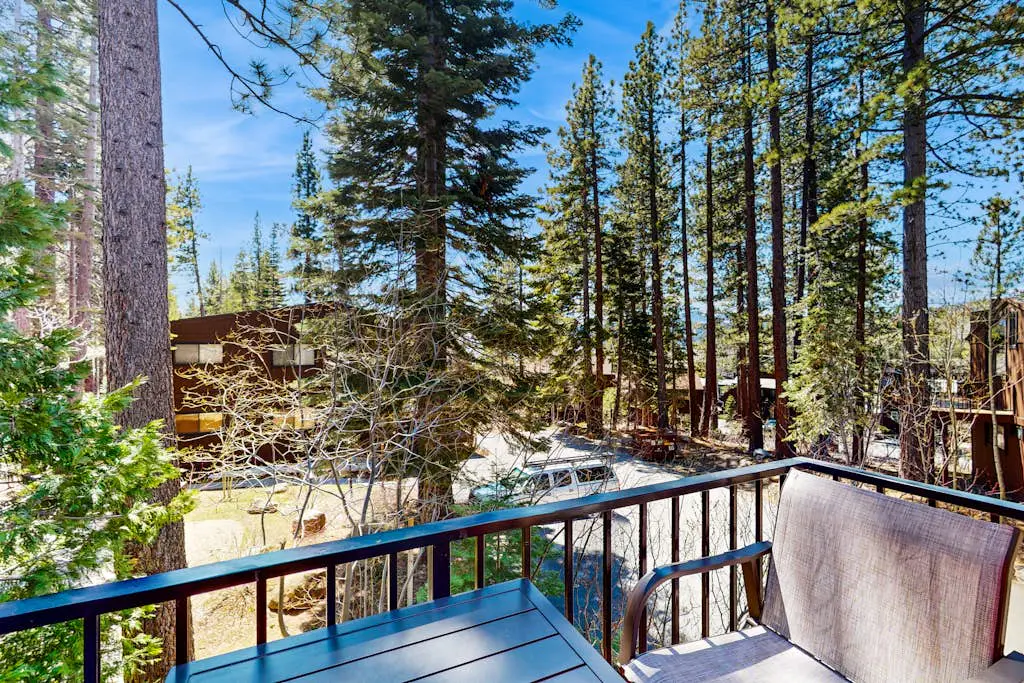 Lovely tree-view condo with deck, grill, & fireplace - near Tahoe City & lake