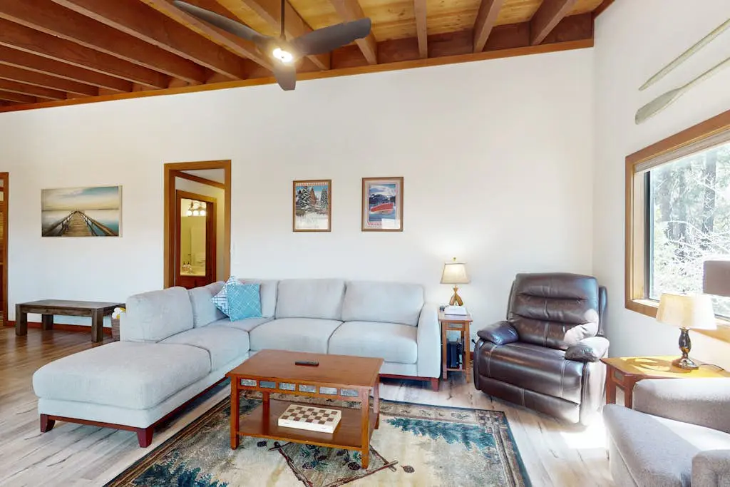 Lovely tree-view condo with deck, grill, & fireplace - near Tahoe City & lake