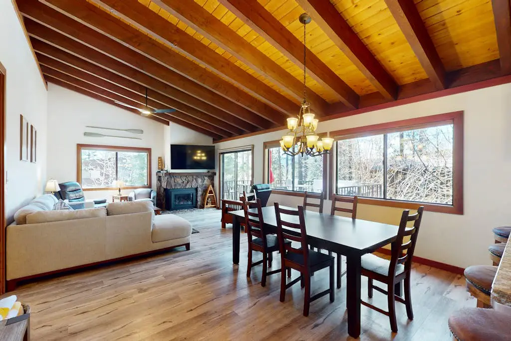 Lovely tree-view condo with deck, grill, & fireplace - near Tahoe City & lake