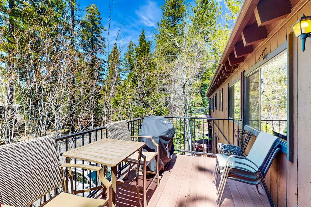 Lovely tree-view condo with deck, grill, & fireplace - near Tahoe City & lake