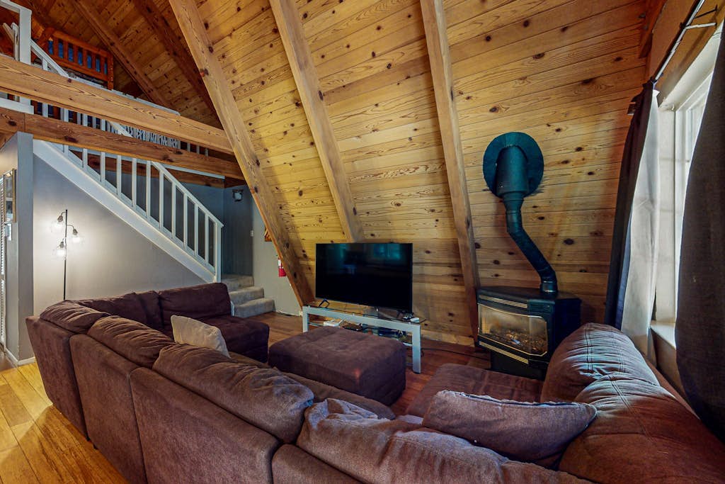 Tranquil Family-Friendly A-Frame Cabin with Big Backyard, Deck, & Gas Grill