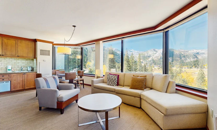 Resort at Squaw Creek corner unit - amazing views, ski-in/ski-out, on-site pool